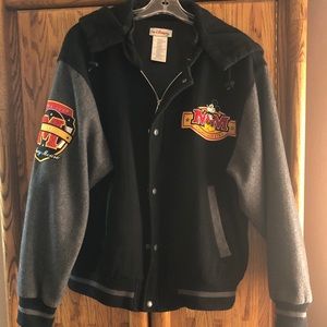 Disney! Wool letterman jacket.